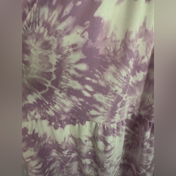 32 Degree Cool Maxi Dress with Purple Tie-Dye Patter (658) - Picture 9 of 12